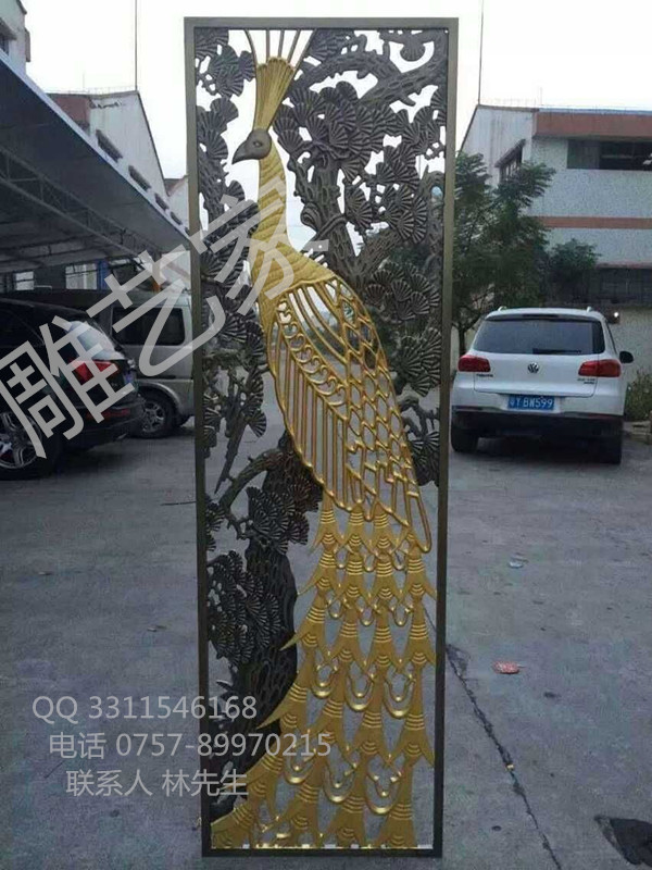 供应铝雕刻中国风装饰艺术品百鸟朝凤