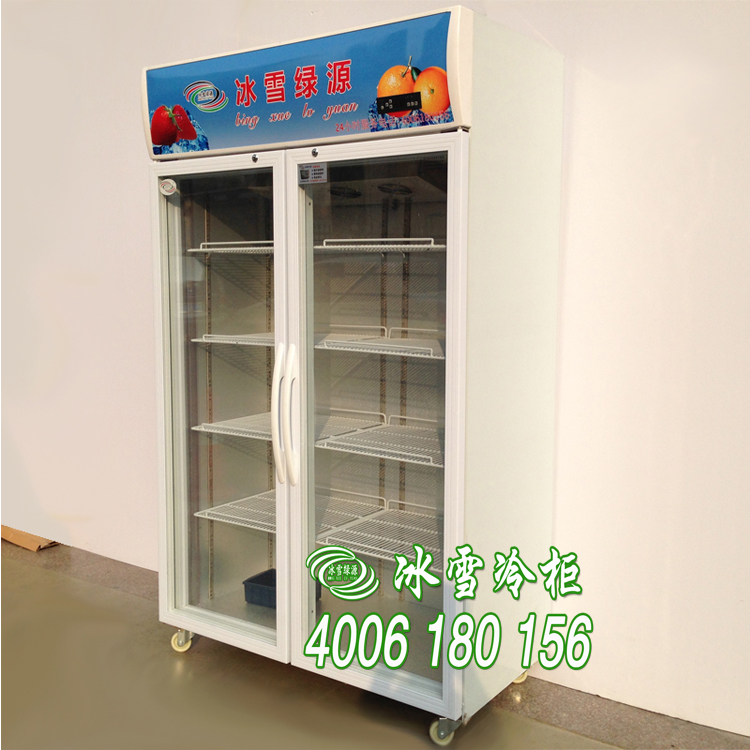 供应展示柜冰箱，超市双门饮料柜批发，商用冷柜厂家