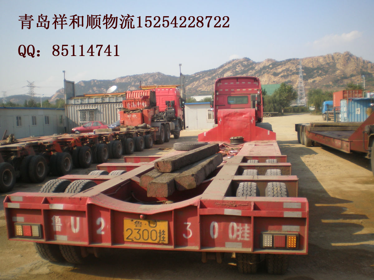 供应黄岛到扬州集装箱专线运输车队图片