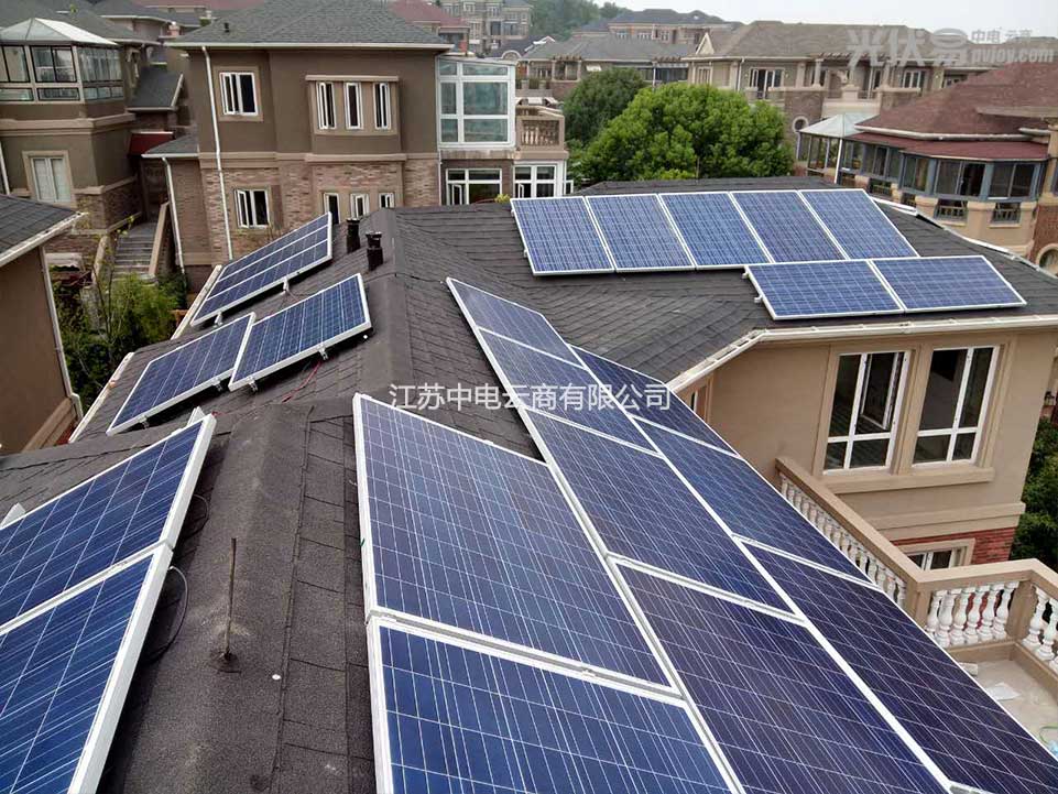 供应5.61KW家用太阳能发电系统-家用太阳能发电系统报价-家用太阳能发电系统价格-中电云商光伏易