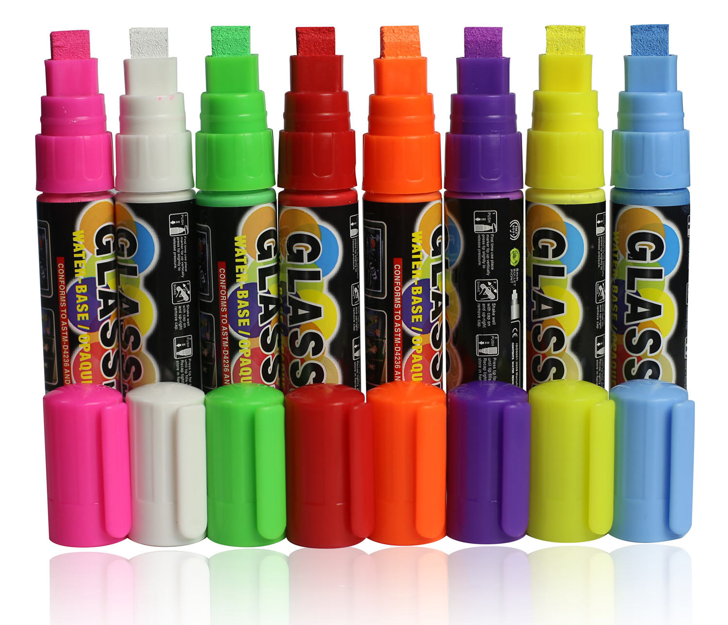 供应索彩SC608儿童彩色绘画笔8色荧光笔套装LED广告宣传笔图片
