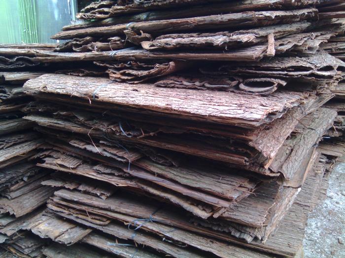 广州市热销天然树皮 露台下水管装饰树皮厂家
