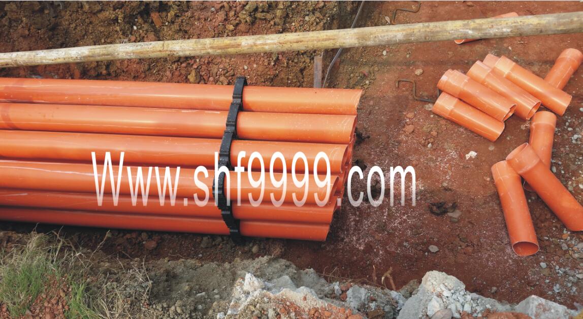 供应PVC-C高压电缆保护管（橘红色）图片
