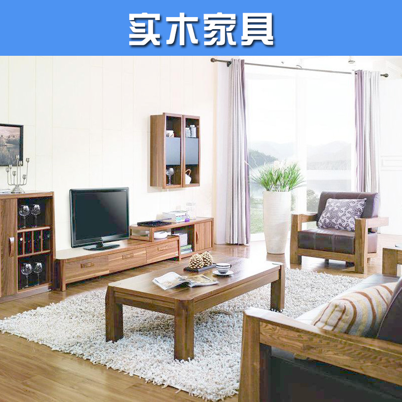 北京实木家具回收老杉木彩色拼木四抽电视机柜高价回收二手实木家具