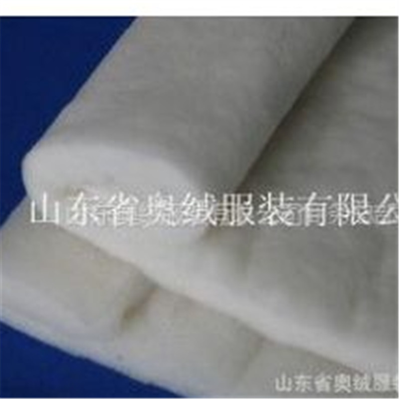 供应用于填充服装服饰的仿丝棉喷胶棉纺丝滑棉