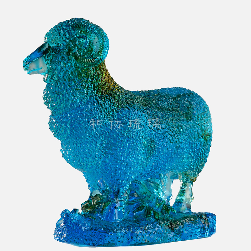 琉璃摆件琉璃羊商务礼品开业礼品北京琉璃琉璃厂家