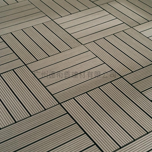 diy拼花木塑户外地板300*300*25 拼装地板  安装简易铺地板