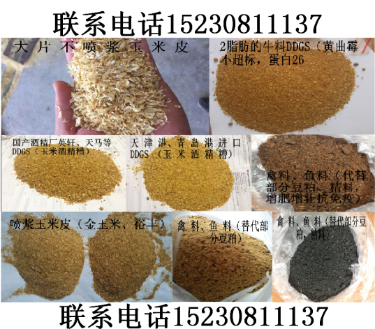 北京供应用于牛料|猪料|羊料的优质国产DDGS+大片玉米皮+玉米皮图片