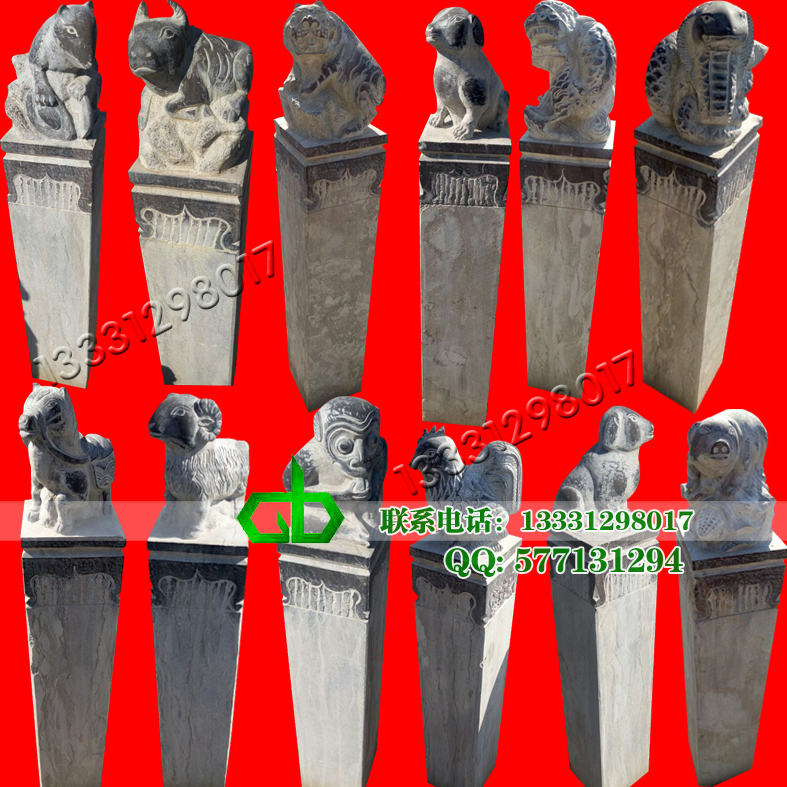 供应石雕拴马桩雕塑拴马桩柱雕像 曲阳雕刻拴马桩 定做仿古做旧拴马桩雕刻图片