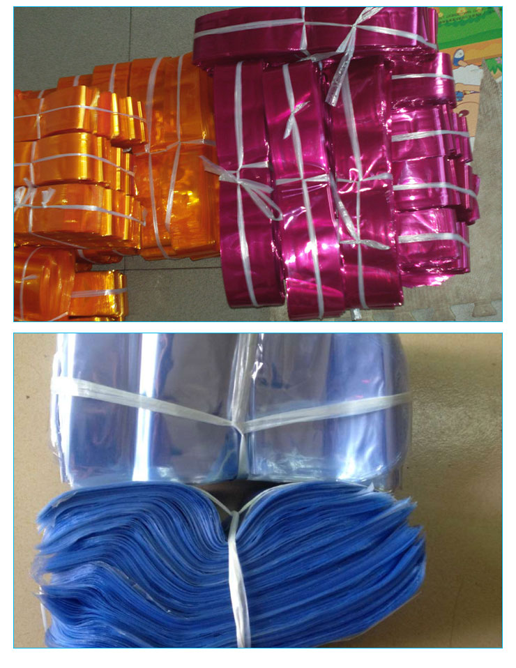 供应深圳市淡蓝色PVC低温热收缩膜直销|PVC石膏线膜|印刷收缩膜|桶膜厂家