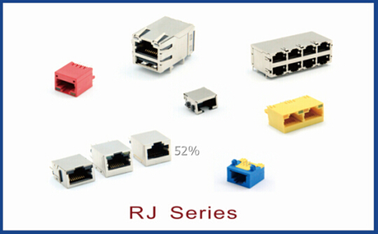 供应用于电子产品的RJ45网络连接器图片