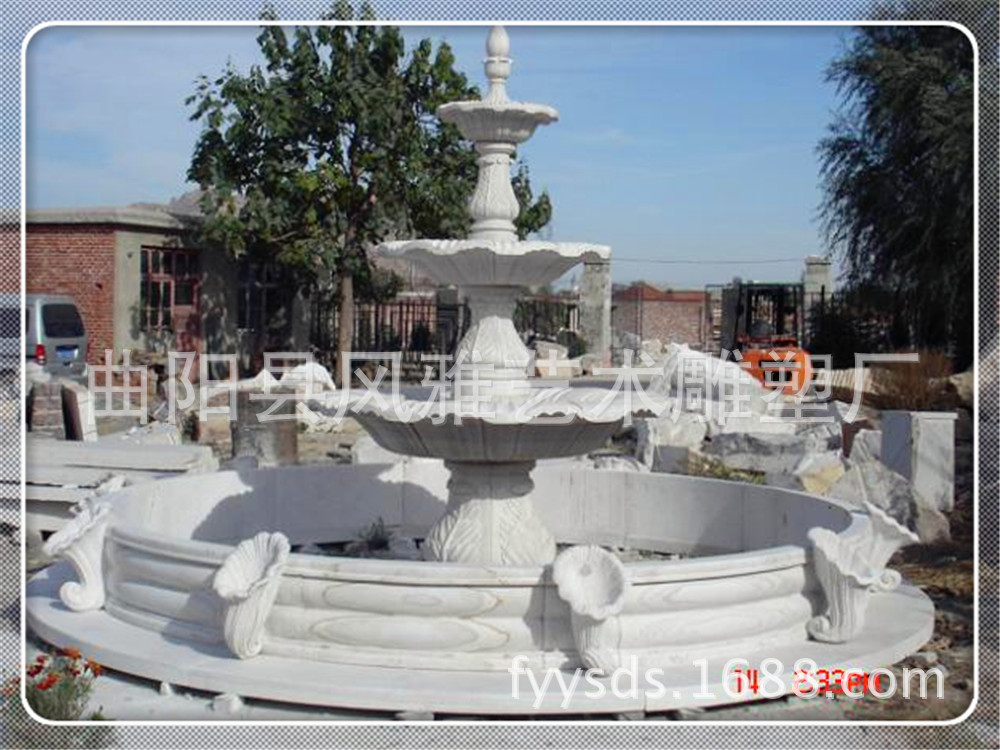 供应雕塑园林景观欧式喷水池喷泉欧图片
