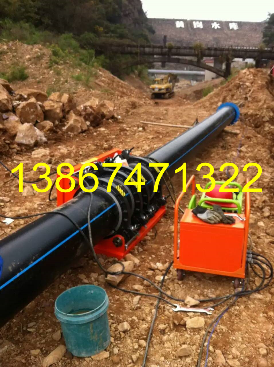 供应自来水工程PE400管焊接机