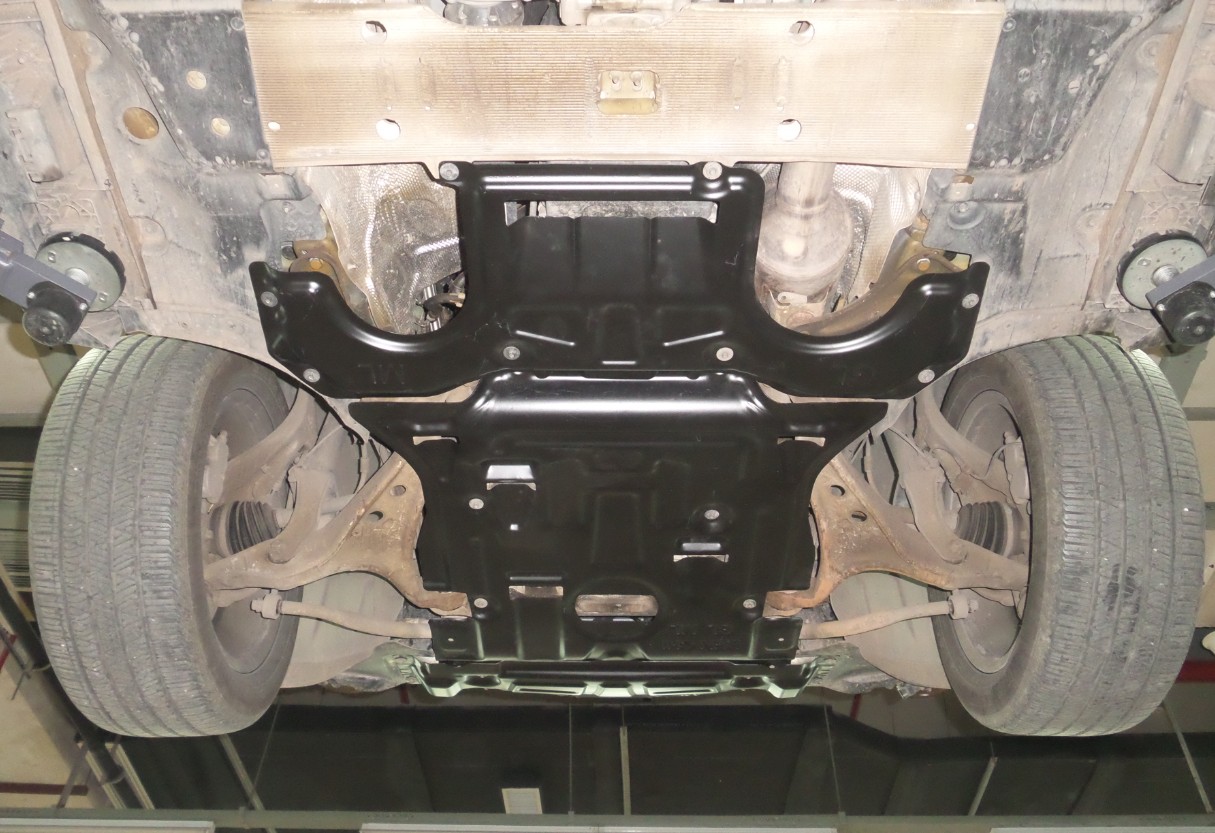 奔驰GLE450/500发动机护板3D全包围型3件套钛镁合金材质