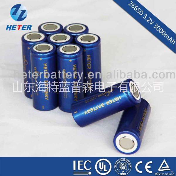 供应用于电动汽车的26650-4500mAH锂电池图片