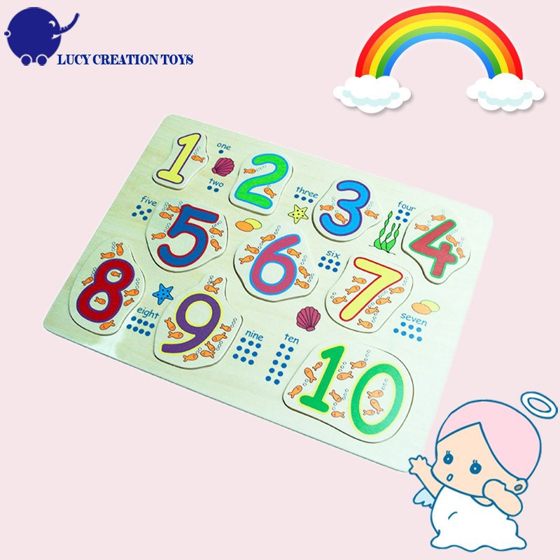 木制儿童拼图宝宝益智玩具早教拼板数字字母板图片