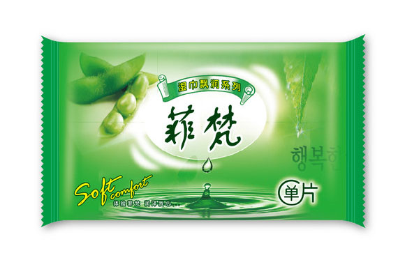 供应用于清洁，宣传的郑州尚美湿巾定制广告餐饮湿巾定制图片