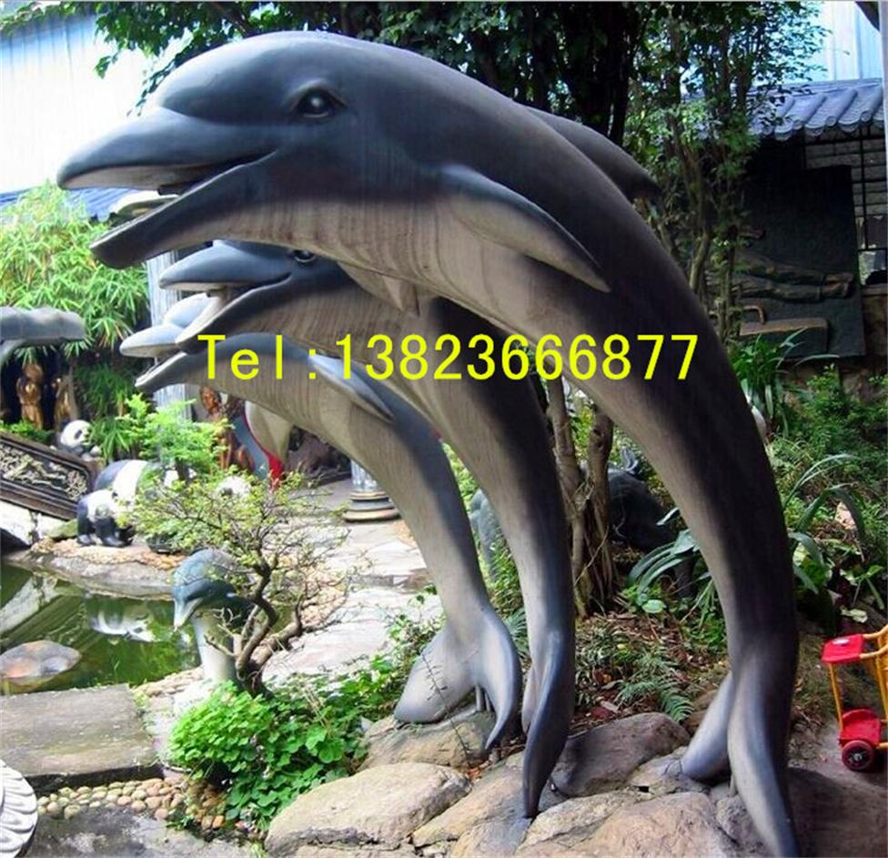 深圳市玻璃钢海豚景观雕塑厂家
