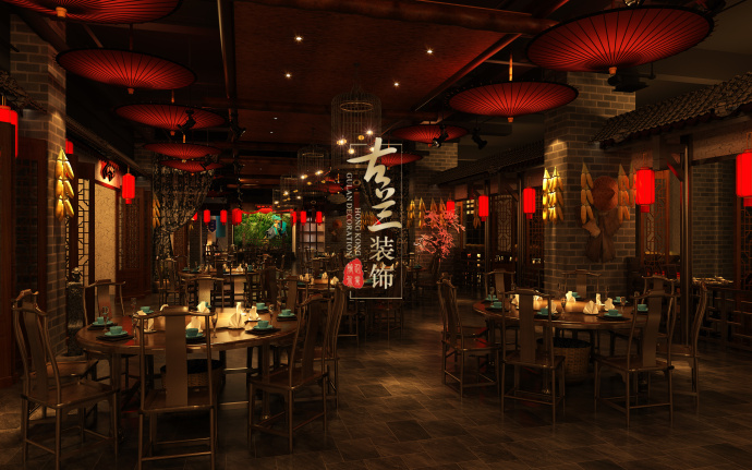 稻香阁民俗餐厅|马尔康餐厅设计|马尔康专业特色餐厅装修设计