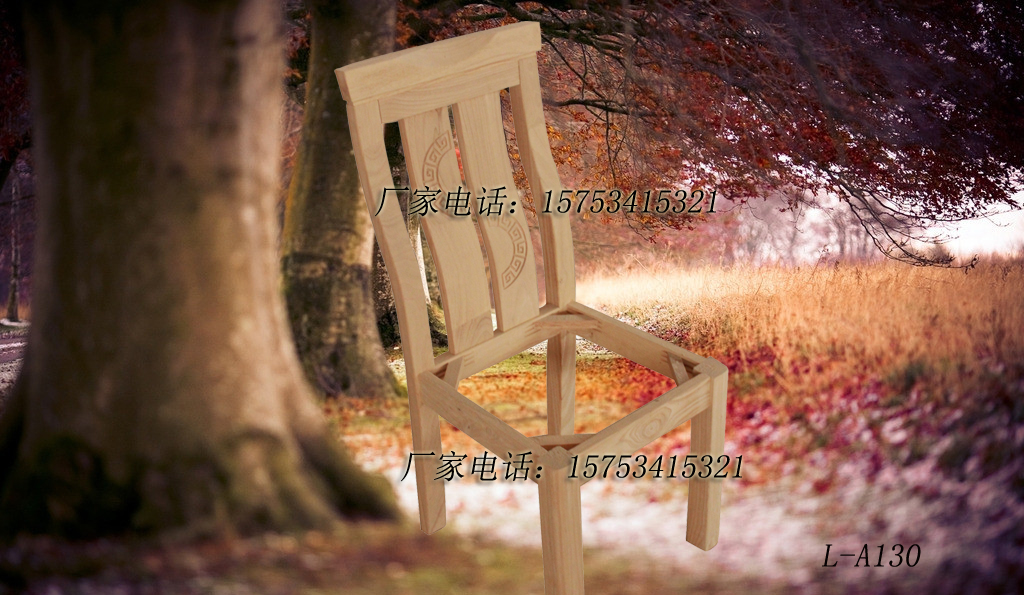 供应用于的花瓶二条椅100%全实木餐桌 餐厅实木家具 长方形餐桌椅组合 橡木家用