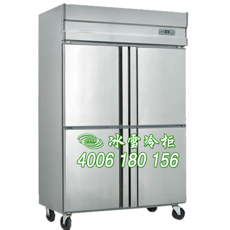 供应不锈钢厨房柜，四门冷柜，食堂保鲜柜，冷冻柜