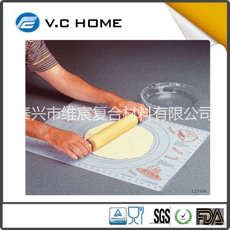 供应硅胶烤盘片尺寸定制食品级硅胶玻璃纤维烤盘片FDA认证可水洗重复使用的餐桌垫图片