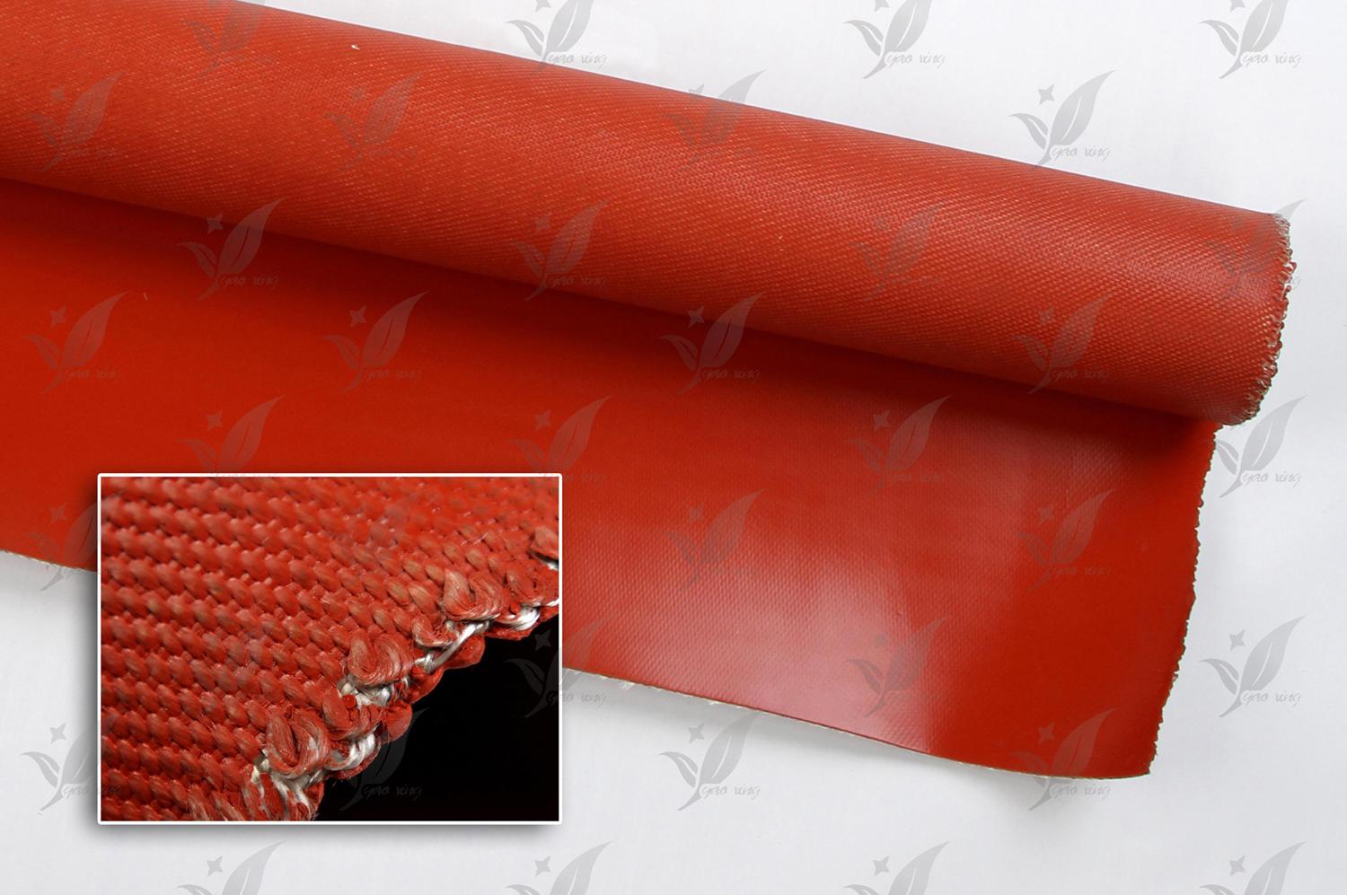 供应红色硅胶布-硅胶布-阻燃硅胶布