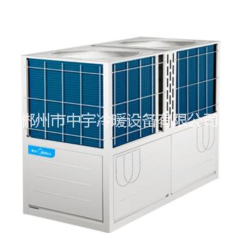 供应郴州地区商业场所美的风冷热泵模块机组商用大型中央空调工程图片
