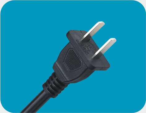 供应用于家用电器的国标两芯电源线插头八字插