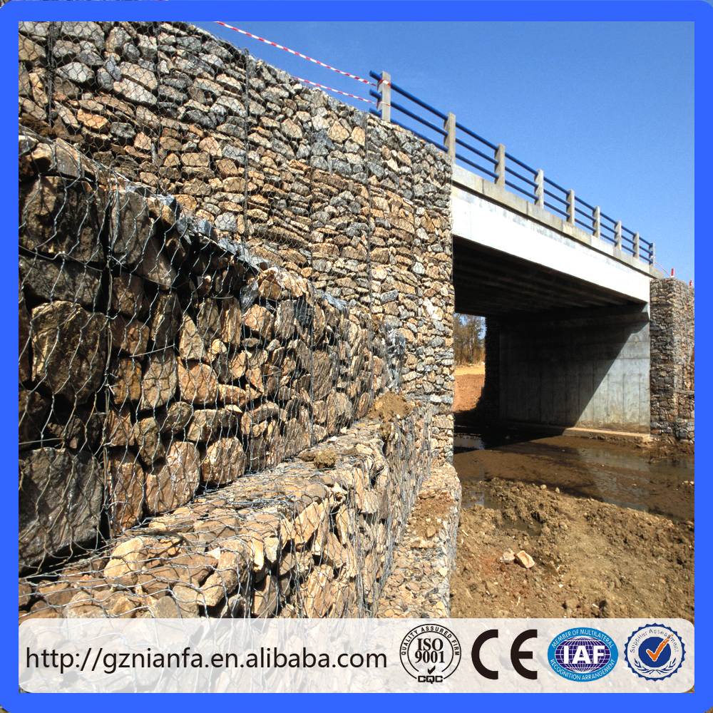 广州 云浮河流治理“三清一护”水利工程使用格宾网 5%锌铝合金格宾石笼网