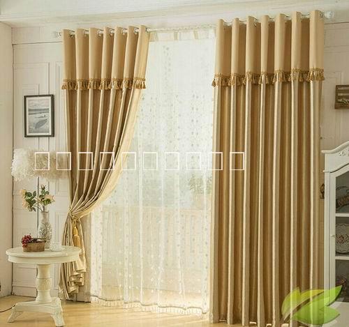 供应用于家用遮光的布艺窗帘 广州布艺窗帘家居窗设计定做 窗帘杆窗帘轨道安装