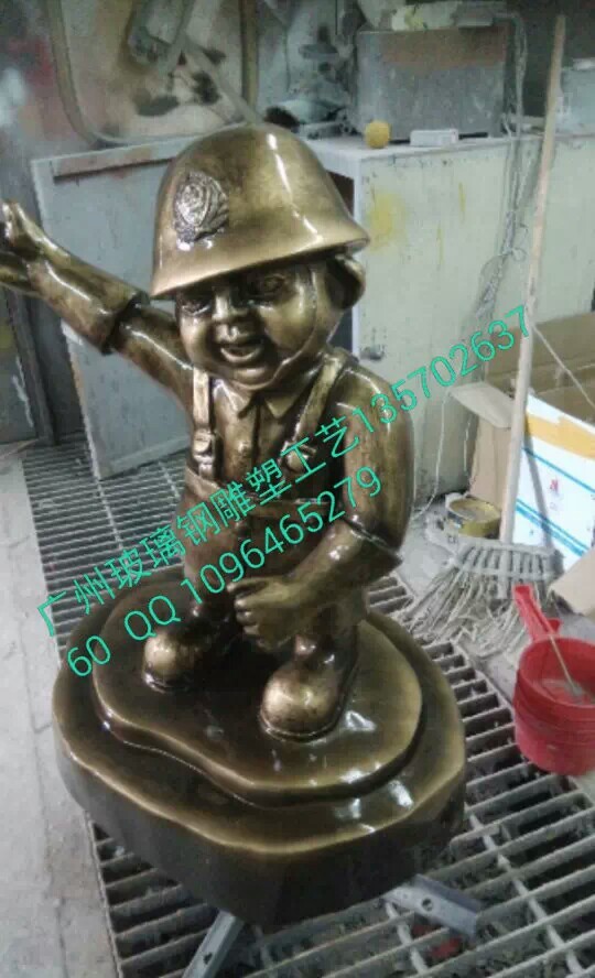 供应玻璃钢消防卡通雕塑 广州艺术雕塑厂家 ＤＩＹ雕塑