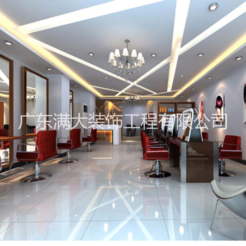 供应广州美容发店装修设计，发廊装修，理发店装修设计，提供一站式服务图片