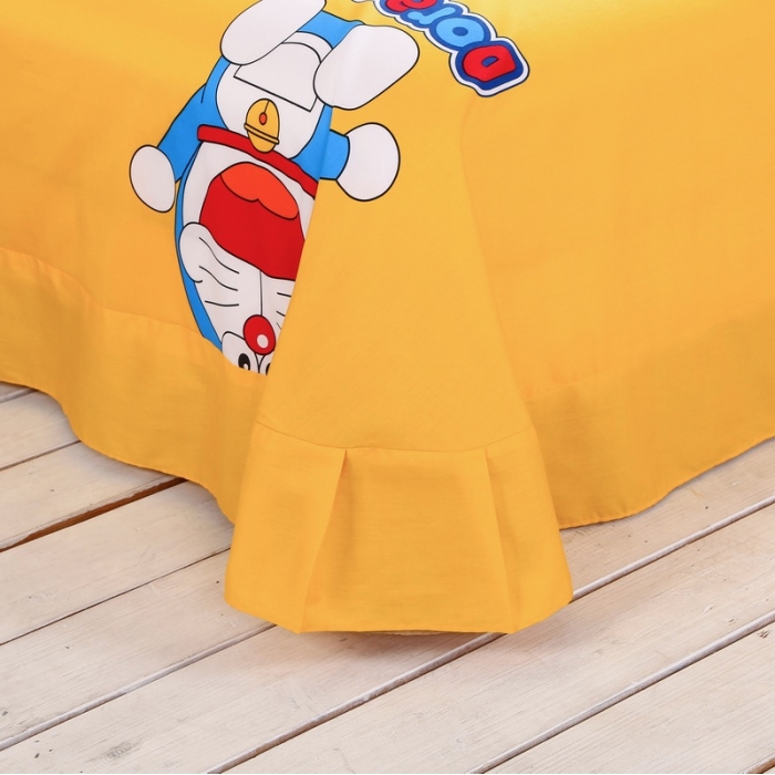 供应用于床上用品的哆啦A梦全棉卡通四件套被套床单1.8m床1.5m床1.2m床儿童三件套