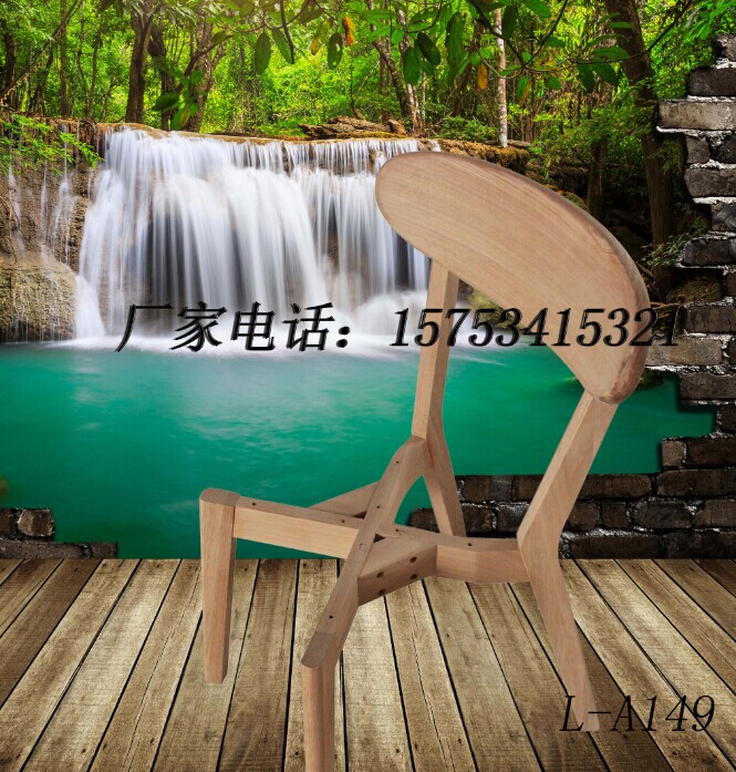 供应用于餐桌椅厂家的餐桌椅简约实木白茬椅子 橡胶木白坯餐椅 餐桌椅白胚家具批发