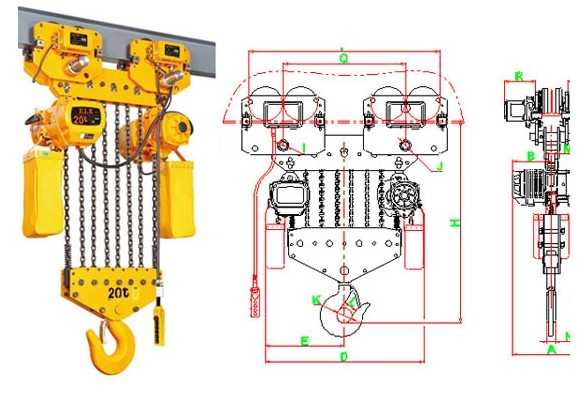 供应20TBHD环链电动葫芦 专业电动葫芦生产商   电动葫芦规格型号图片