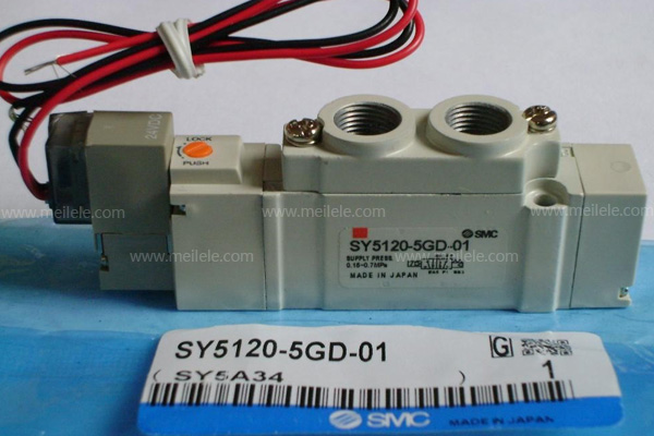 供应用于机械的SMC气动电磁阀二位三通VP34 SMC电磁阀SY5120