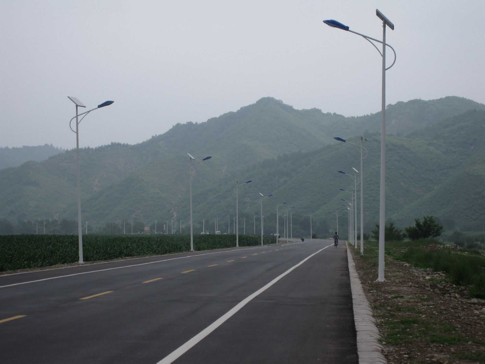 供应用于道路照明的四川遂宁5米/6米太阳能路灯