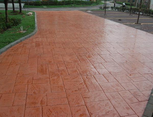 浙江省彩色混泥土地坪彩色印花地坪用于重点公园小区市政道路承包一条龙