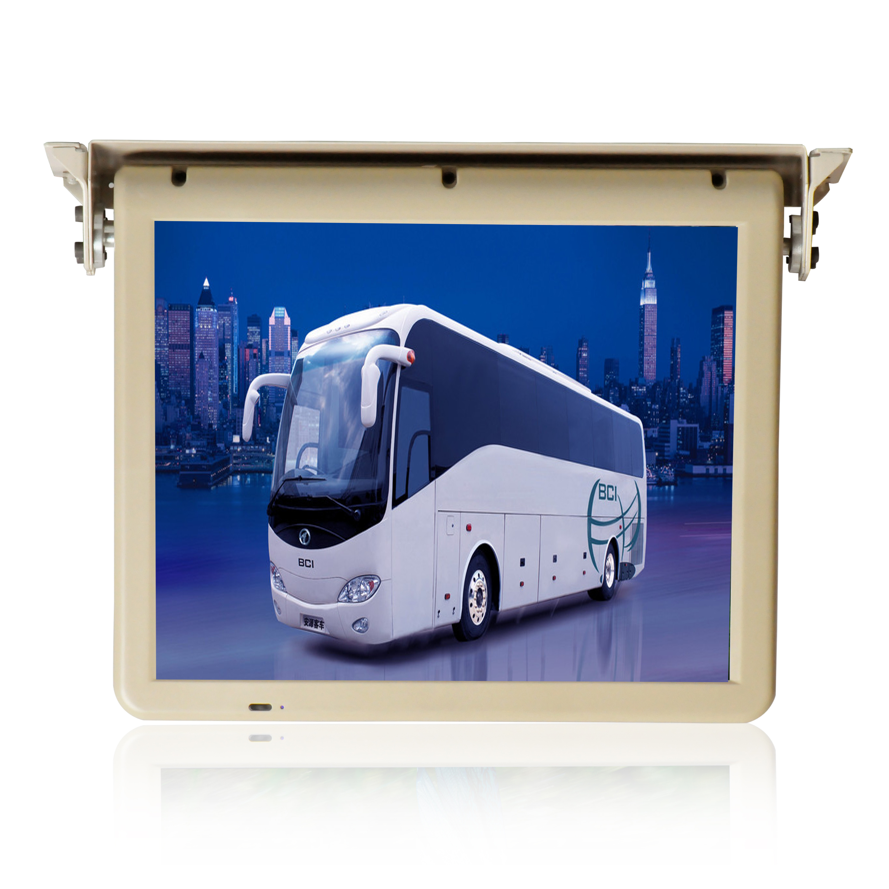 东莞厂家优质供应17寸车载吸顶电动液晶显示器高清分辨率