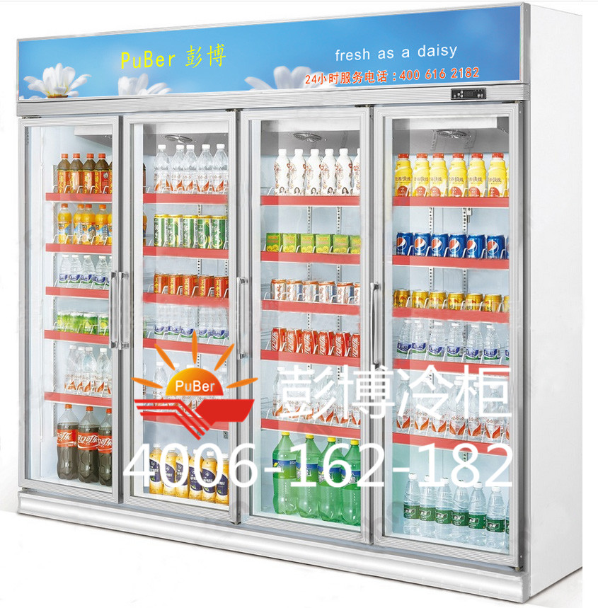 南山前海生活超市用的冰柜什么牌子 超市用的饮料生鲜冰柜图片