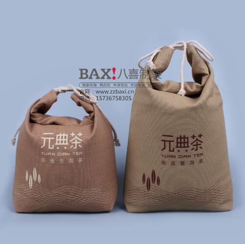 供应用于帆布包装袋的郑州定做帆布礼品包装袋|面粉环保图片