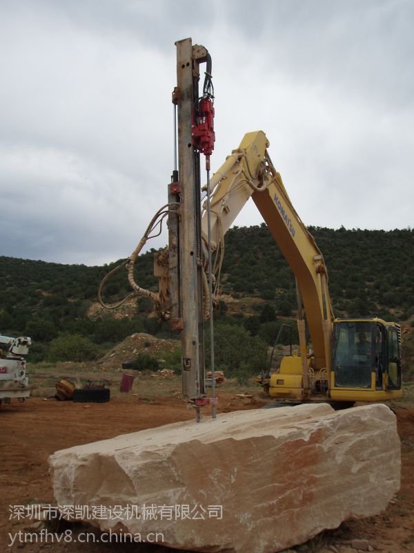 供应矿石开采挖机改装液压潜孔钻机