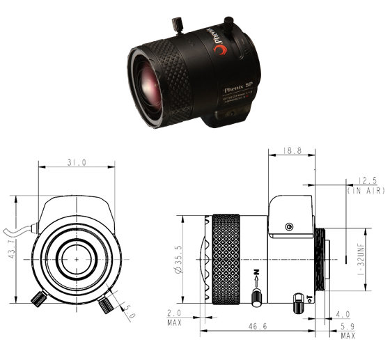 供应代理PVT29D10IR凤凰镜头原装正品安防监控转用图片
