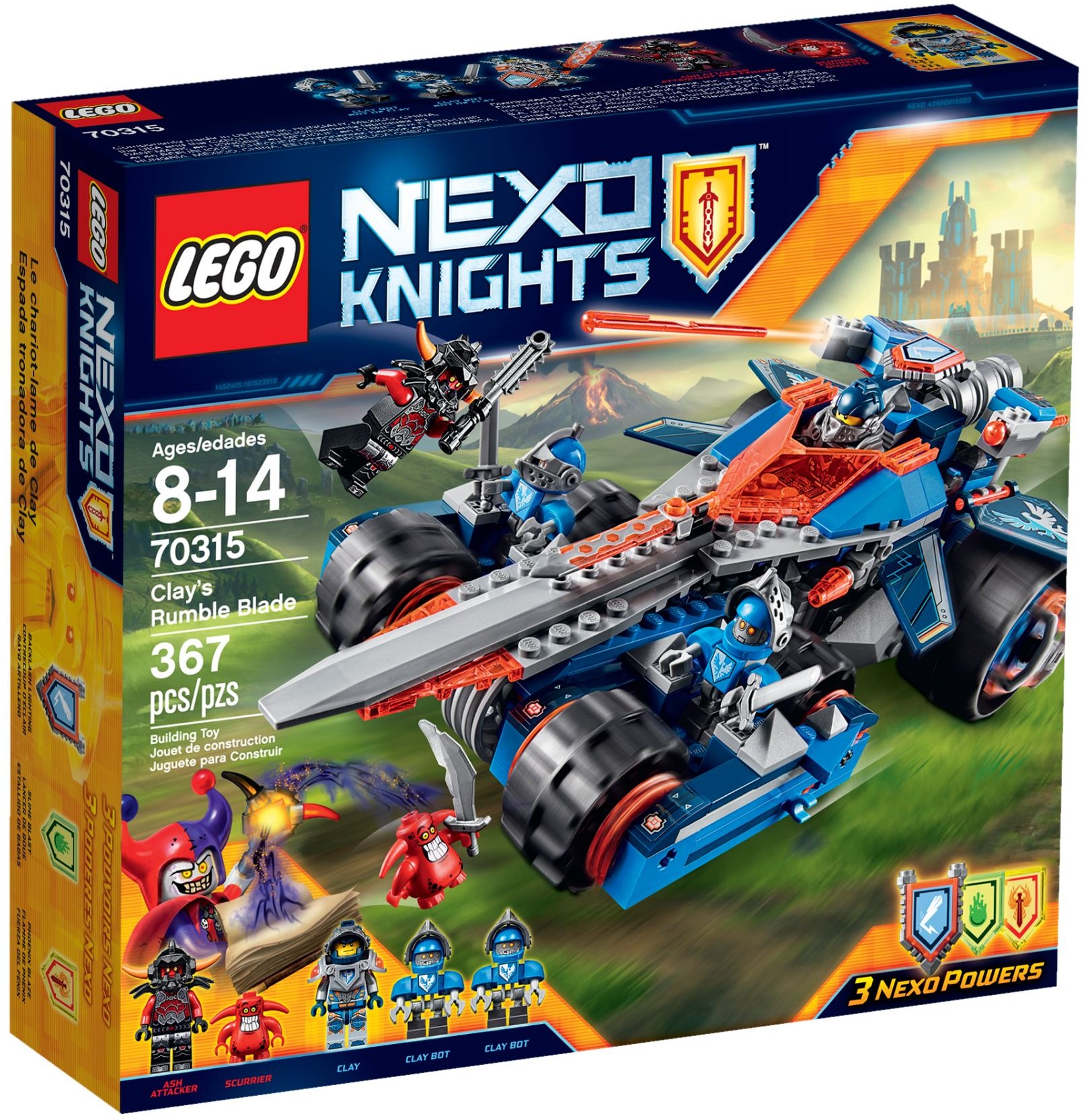 供应乐高积木 LEGO Nexo骑士系列 70315 克莱咆哮利刃战车图片