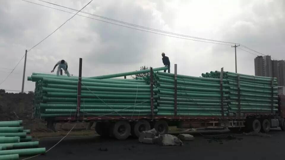 湖南长沙玻璃钢夹砂管电力埋管DN150*6生产厂 价格 运输 安装