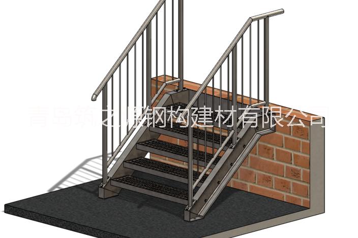供应用于酒店|商场|工厂的室外消防楼梯钢结构楼梯