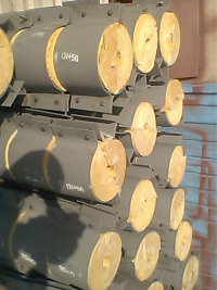 沧州市保冷木块厂家供应用于空冷机组的保冷木块 成品支呆 管夹横担 弯头托座 全螺纹拉杆 管道支吊架作用