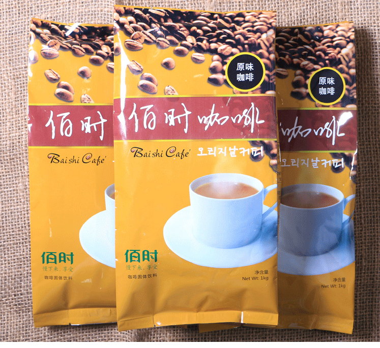 供应用于喝的韩式速溶原味咖啡粉批发袋装10图片