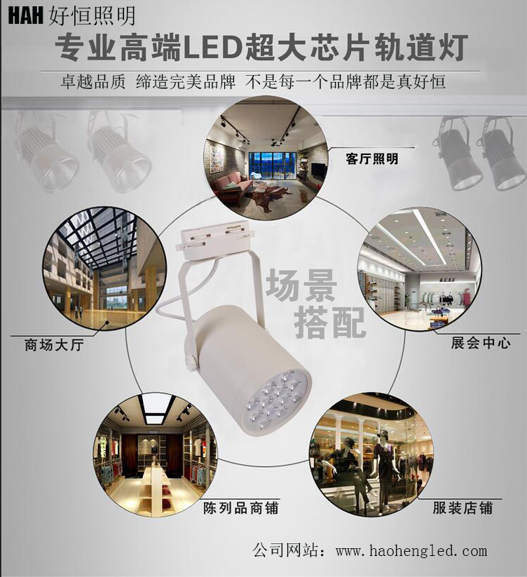 供应直销轨道灯3-30W面向全国招商 服装店 珠宝店 商场 超市 办公室 会议室专用射灯